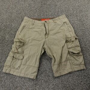 VTG Plugg Shorts Mens 34 Beige Cargo Hiking Military Baggy Skate Grunge 00s Y2K